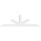 Ekena Millwork Saratoga Architectural Grade PVC Gable Bracket, 108"W x 31 1/2"H x 4"D x 6"F, 7/12 Pitch GBP108X32X0406SAR00 - alternate 2